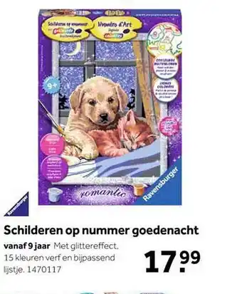 Intertoys Schilderen op nummer goedenacht aanbieding