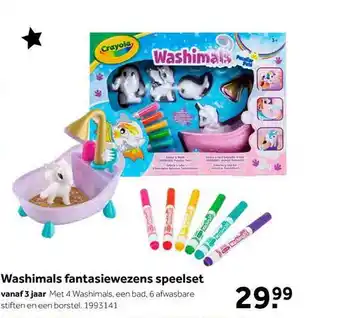 Intertoys Washimals fantasiewezens speelset aanbieding