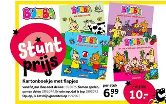 Intertoys Kartonboekje met flapjes aanbieding