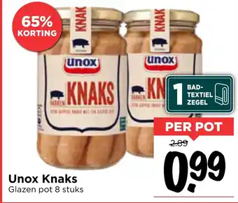 Vomar Voordeelmarkt Unox Knaks aanbieding