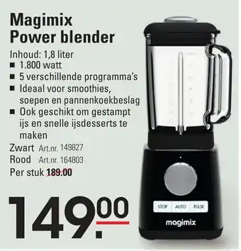 Sligro Magimix power blender aanbieding
