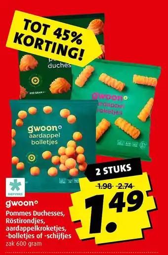 Boni Pommes Duchesses, Röstirondjes, aardappelkroketjes, -bolletjes of -schijfjes aanbieding