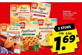 Boni Koopmans zoete cake-, koek- of taartmixen aanbieding