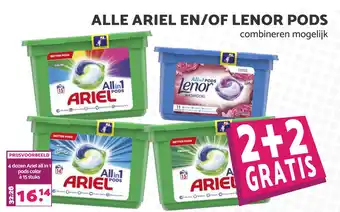 Boon`s Markt Alle Ariel en/of Lenor pods aanbieding