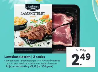 Lidl Lamskoteletten 100g aanbieding