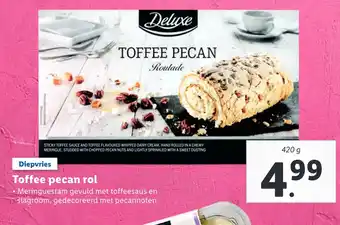 Lidl Toffee pecan rol 420g aanbieding