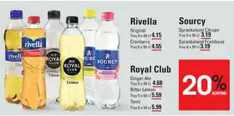 Sligro Rivella, Sourcy of Royal Club 6*500ml aanbieding