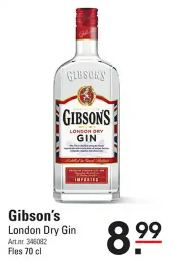 Sligro Gibson's London Dry Gin 700ml aanbieding