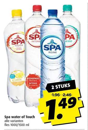 Boni Spa water of Touch aanbieding