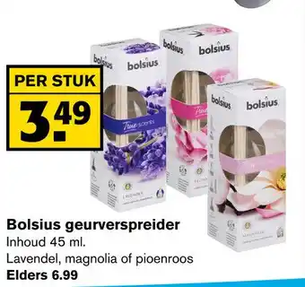 Hoogvliet Bolsius geurverspreider 45ml aanbieding