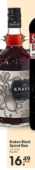 Sligro Kraken Black Spiced rum 700ml aanbieding