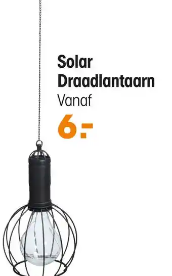 Kwantum Solar Draadlantaarn aanbieding