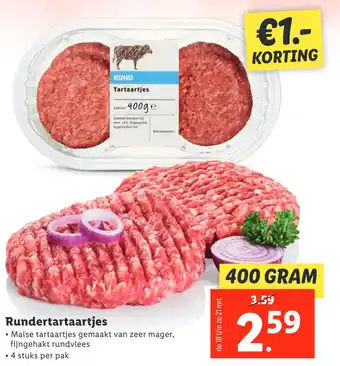 Lidl Rundertartaartjes 400 gram aanbieding