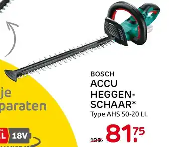 Praxis Bosch Accu heggenschaar | AHS 50-20 LI. aanbieding