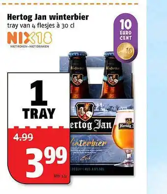 Poiesz Hertog Jan winterbier 3.32 L aanbieding