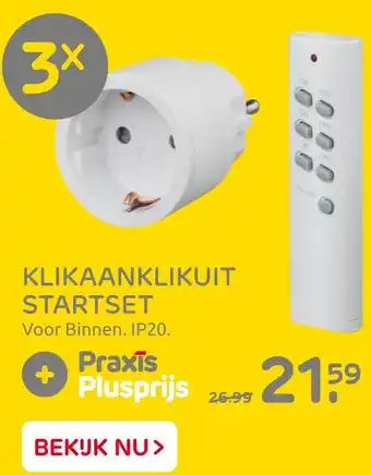 Praxis Klikaanklikuit Startset voro binnen aanbieding