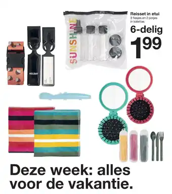 Zeeman Reisset in etui aanbieding