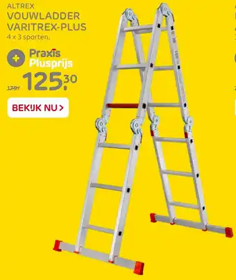 Praxis Altrex Vouwladder varitex-plus 4*3 sporten aanbieding