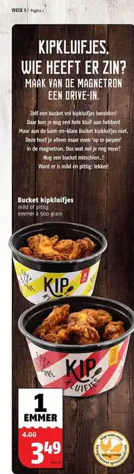 Poiesz Bucket kipkluifjes aanbieding