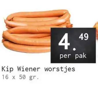 Naanhof Kip Wiener Worstjes 50gr. aanbieding