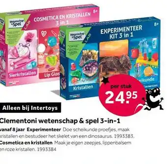 Intertoys Clementoni wetenschap & spel 3-in-1 aanbieding