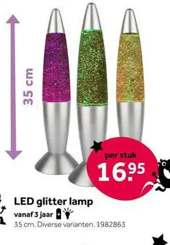 Intertoys Led glitter lamp aanbieding