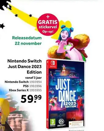 Intertoys Nintendo switch just dance 2023 edition aanbieding