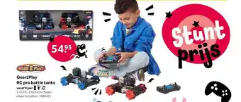 Intertoys Gear2play rc pro battle tanks aanbieding