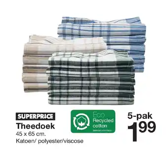 Zeeman Superprice Theedoek 5-pak aanbieding