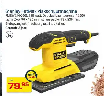 Kluswijs Stanley FatMax Vlakschuurmachine aanbieding