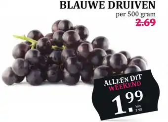 MCD Supermarkt Blauwe druiven 500g aanbieding