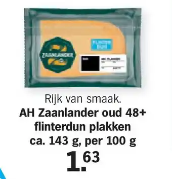 Albert Heijn AH Zaanlander oud 48+ flinterdun plakken aanbieding