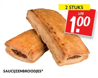 Dekamarkt Saucijzenbroodjes 2 st aanbieding