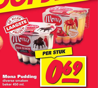 Nettorama Mona pudding aanbieding