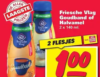 Nettorama Friesche vlag goudband of halvamel aanbieding