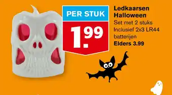 Hoogvliet Ledkaarsen halloween aanbieding