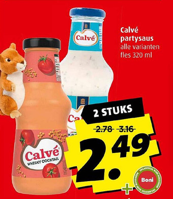 Boni Calvé partysaus aanbieding
