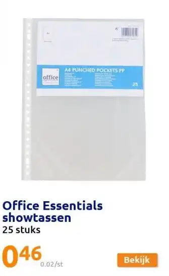 Action Office essentials showtassen aanbieding