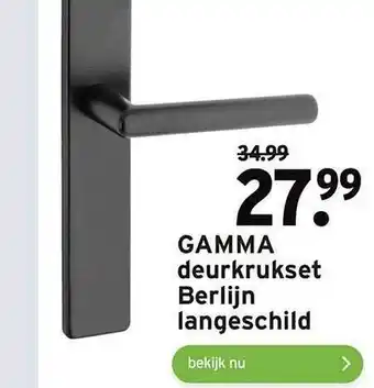 GAMMA Gamma deurkrukset berlijn langeschild aanbieding