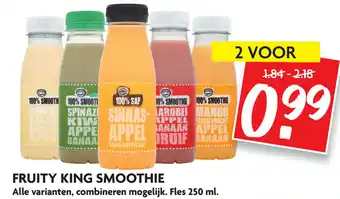 Dekamarkt Fruity King smoothie 2*250ml aanbieding