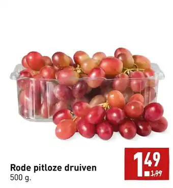 ALDI Rode pitloze druiven 500G aanbieding