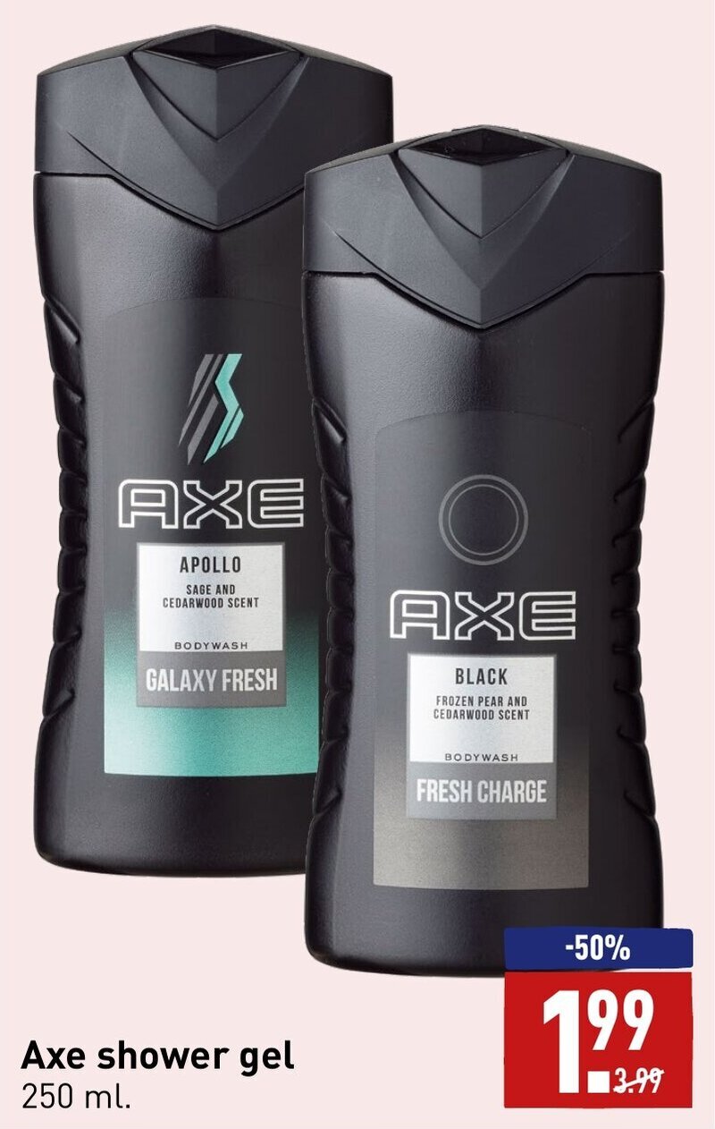 Axe shower gel 250ml aanbieding bij ALDI