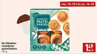 ALDI De afbakker roomboter pasteibakjes 100g aanbieding