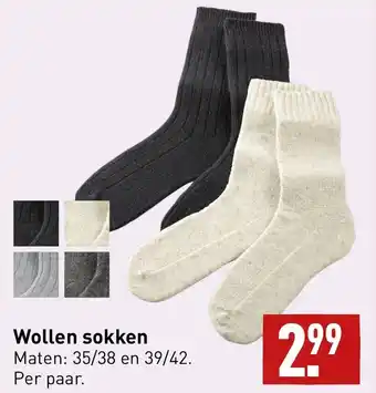 ALDI Wollen sokken aanbieding