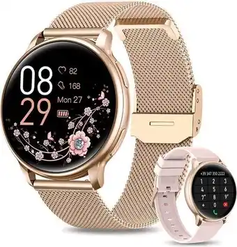 Amazon Sigity® smartwatch voor dames met belfunctie, 1... aanbieding