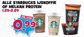 Boon`s Markt Alle Starbucks ijskoffie of Melkan protein aanbieding