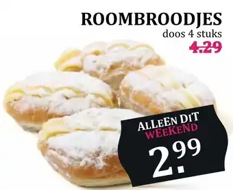 Boon`s Markt Roombroodjes 4 stuks aanbieding