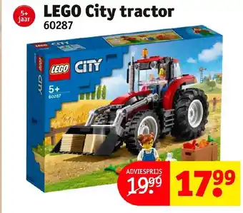 Kruidvat Lego City tractor 60287 aanbieding