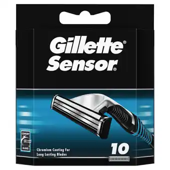 Wehkamp Gillette sensor - 10 scheermesjes aanbieding