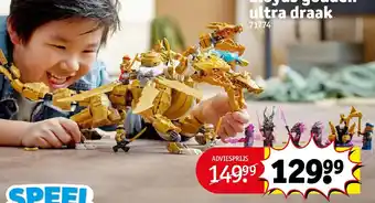 Kruidvat Lego ninjago Lloyds gouden ultra draak 71774 aanbieding